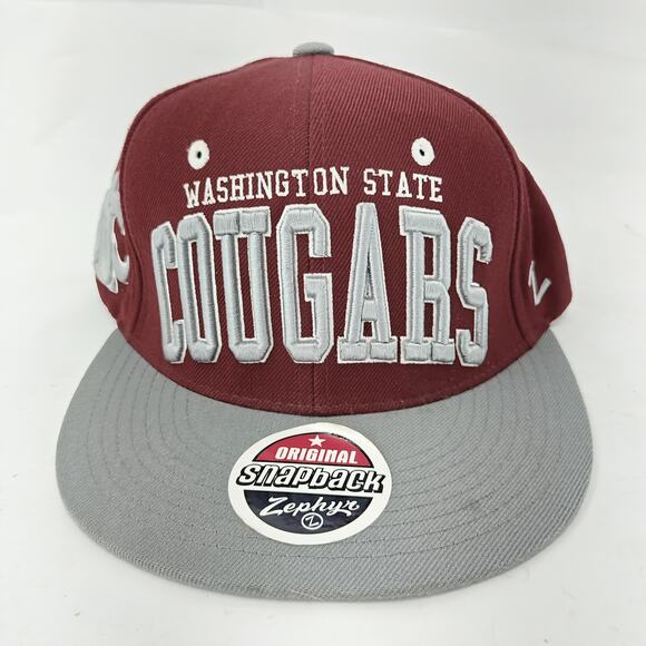Washington State Cougars Zephyr Snapback Hat - Picture 1 of 6